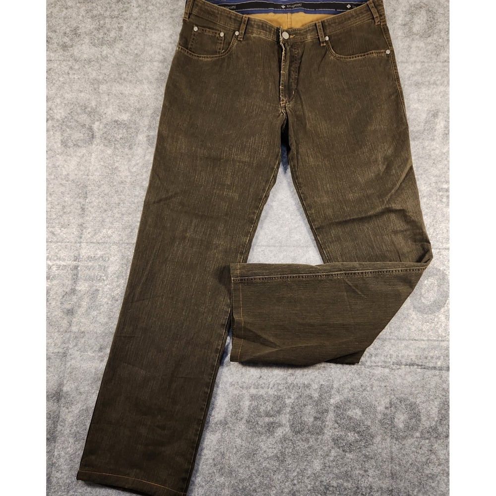 Bugatti Jeans Men's 36x31 brown mid rise Straight fit Stretch made in Germany